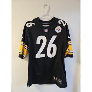 Men's Size M Nike On Field NFL Pittsburgh Steelers #26 Leveon Bell Black Jersey